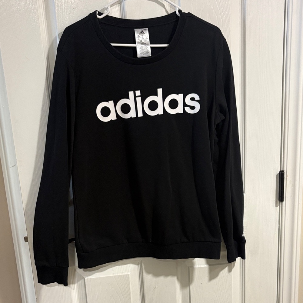 Adidas Women's Black Crew Neck Sweater